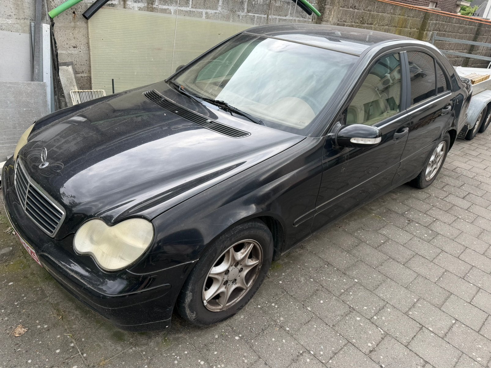 Mercedes c200cdi berline 2002 W203, Auto's, Mercedes-Benz, 167 g/km, Achterwielaandrijving, Beige, 4 cilinders