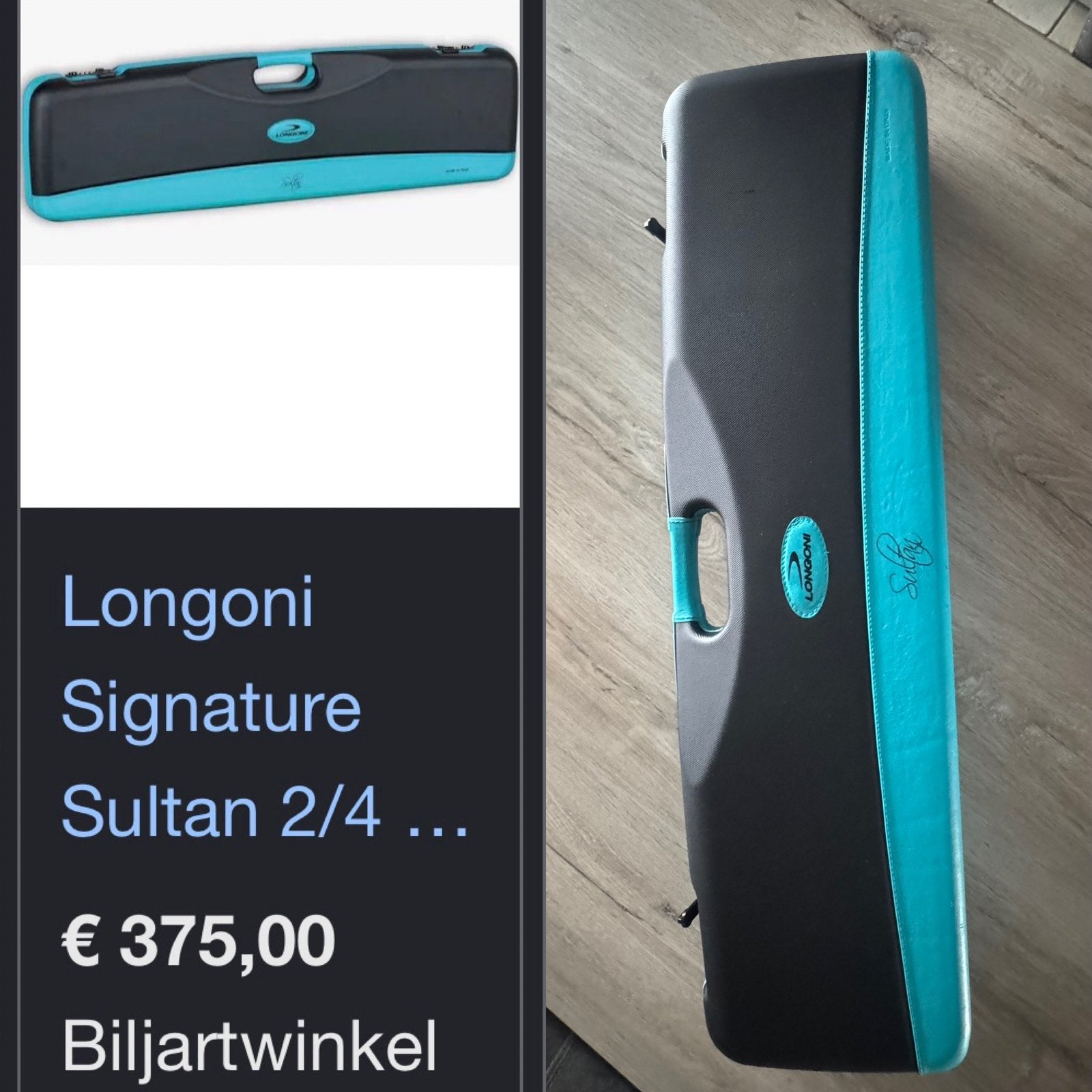 Origineel Longoni koffer, Ophalen, Gebruikt, Biljarttafel