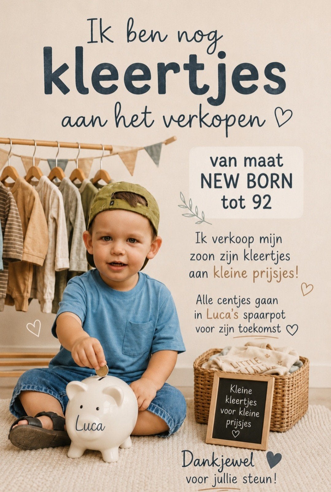 kinderkledij, Ophalen