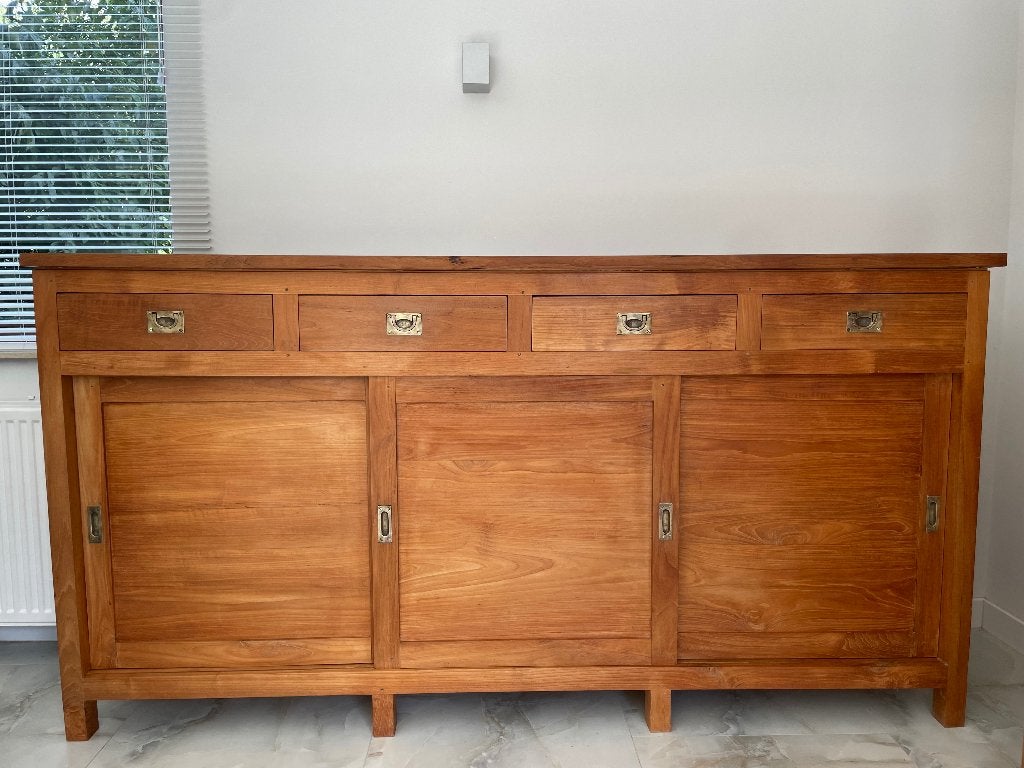 Teak dressoir, Huis en Inrichting, Ophalen of Verzenden, Zo goed als nieuw, Teakhout