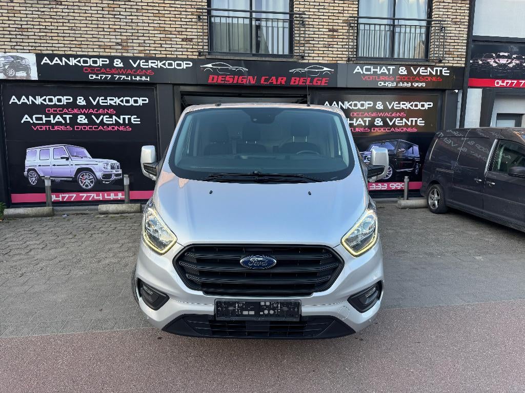 Ford Transit Custom Long Châssis Automatique 2x Portes, Autos, Argent ou Gris, Achat, Euro 6, Entreprise