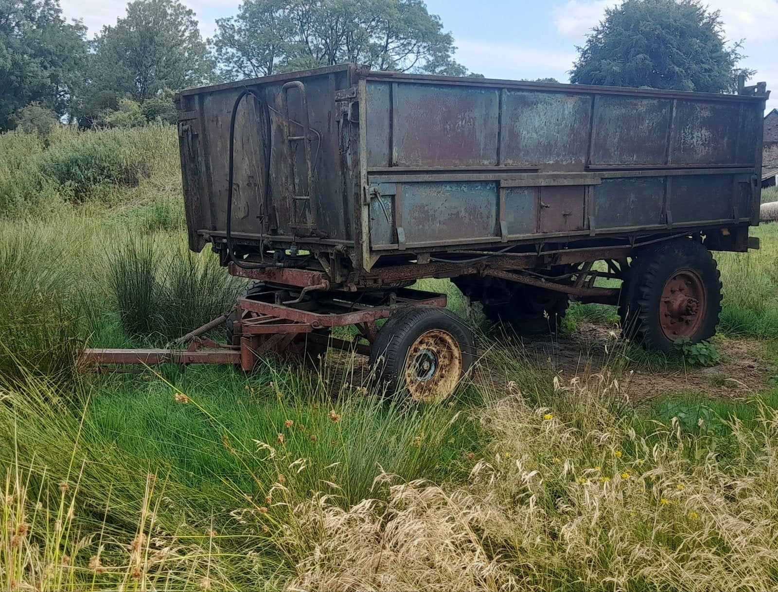 chariot tribenne, Zakelijke goederen, Landbouw | Werktuigen, Ophalen, Akkerbouw, Graan
