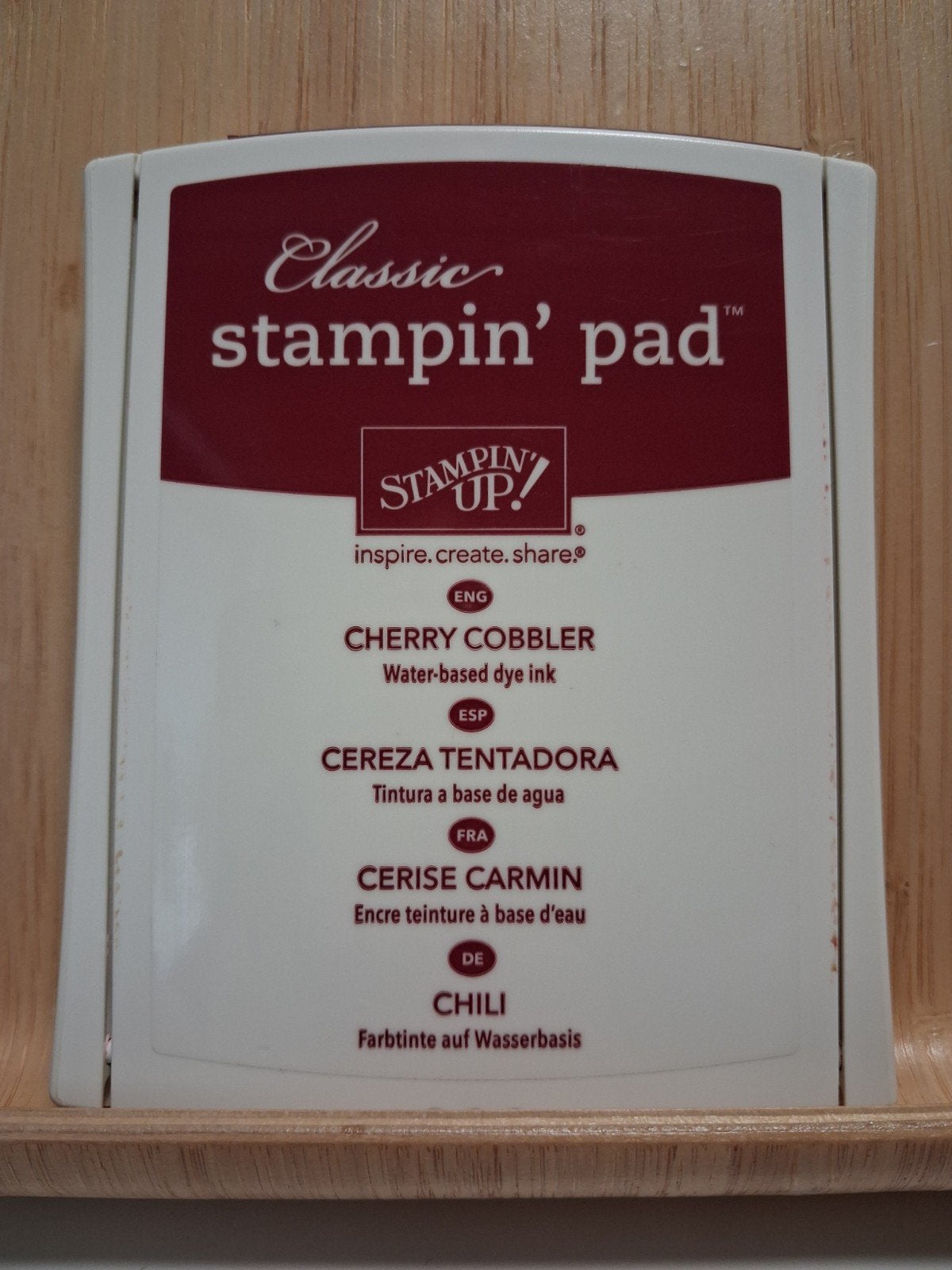 Stampin Up - inktflesje + stempelkussen Cherry Cobbler, Hobby en Vrije tijd, Stempelen, Ophalen