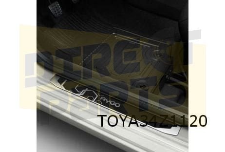 Toyota Aygo Instaplijsten (2x) tekst ''Aygo" design sport Or, Autos : Pièces & Accessoires, Neuf, -, -, Toyota
