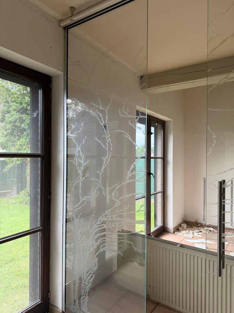 Portes en verres coulissantes, Enlèvement, Comme neuf