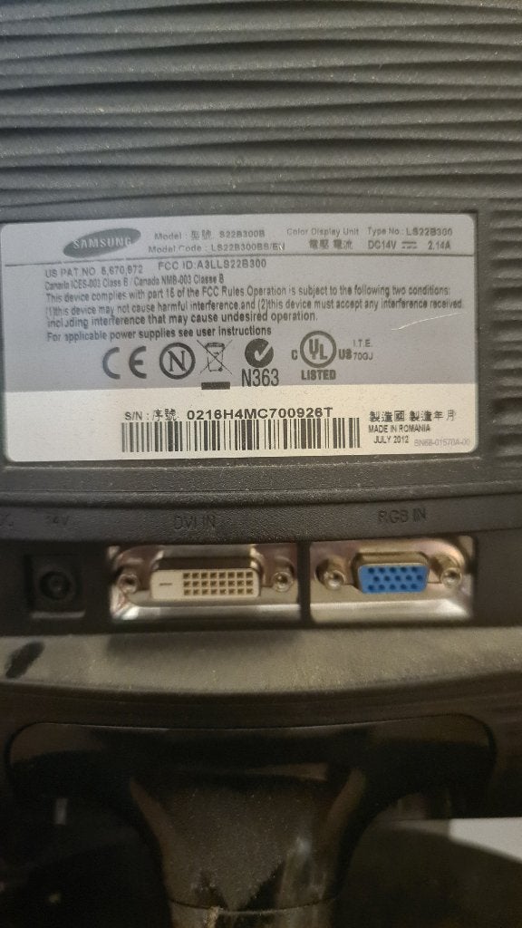 samsung monitor, Gebruikt, Full HD, LED, Ophalen