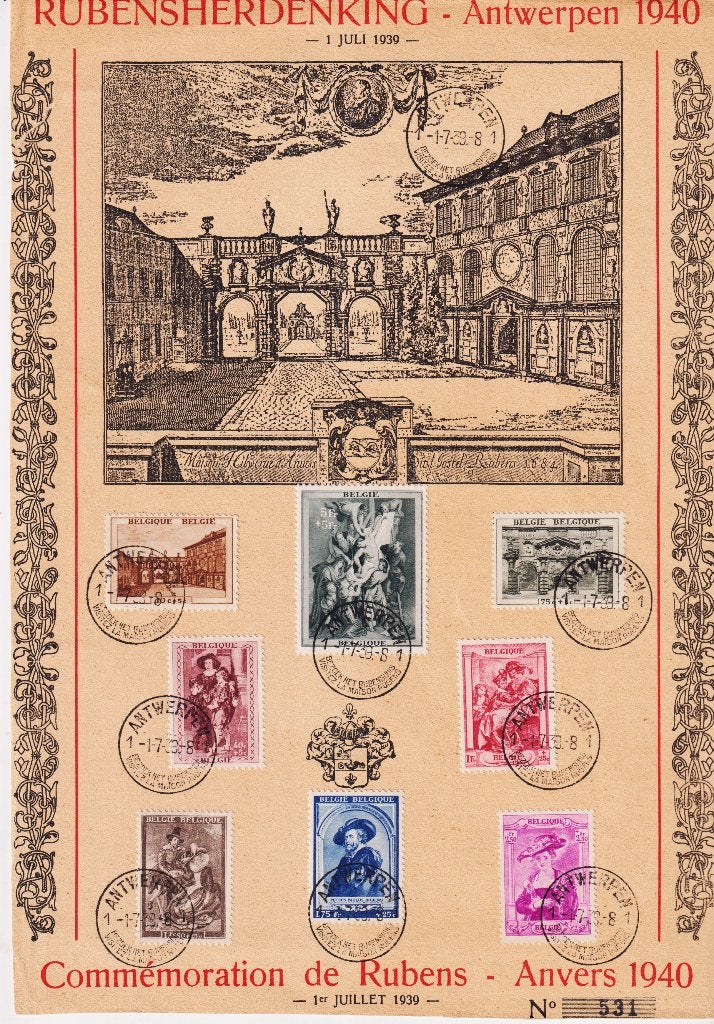 Belgique 1937-1939 oblitéré, Timbres & Monnaies, Envoi, Affranchi, Oblitéré