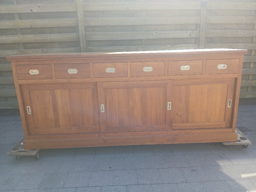 Dressoir teak, Ophalen, Gebruikt, Teakhout, 200 cm of meer