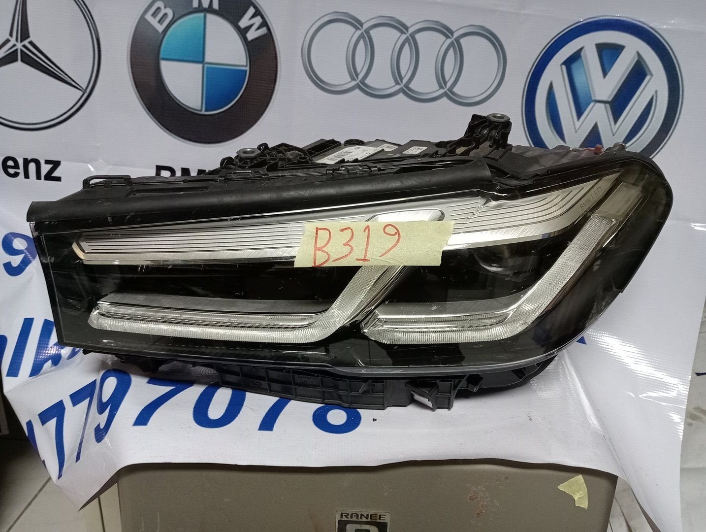 Koplamp BMW 5 Serie G30 G31 LCI VOLL LED LINKS 9850581-06, Gebruikt, -, -, Ophalen of Verzenden