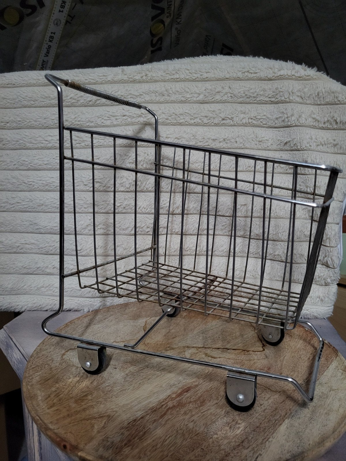 Mini winkelkarretje, Huis en Inrichting, Woonaccessoires | Krantenbakken en Lectuurbakken, Ophalen