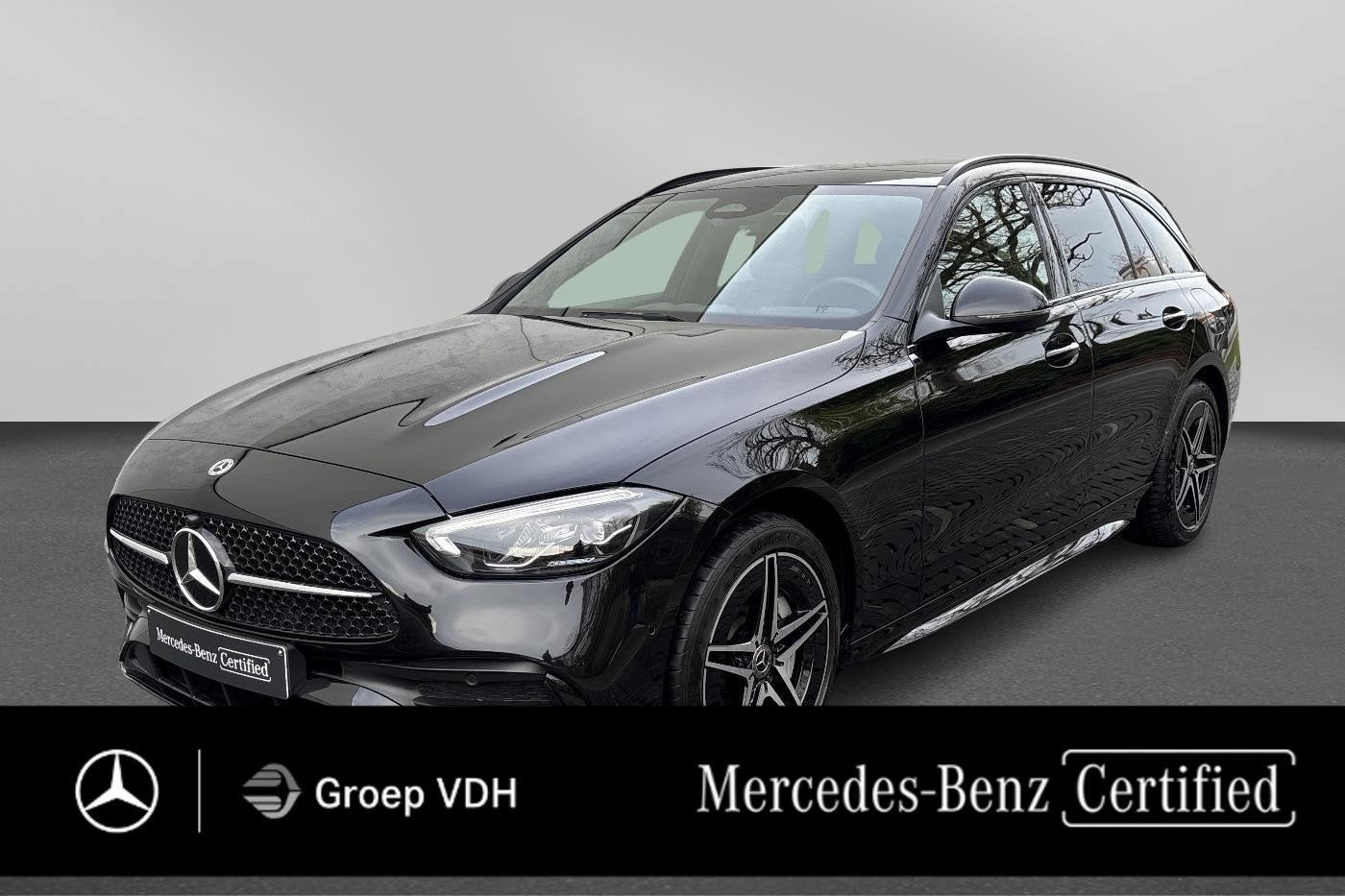 Mercedes-Benz C-Klasse 300e Break AMG Line, Auto's, Automaat, Zwart, Plug-in hybride, 5 deurs
