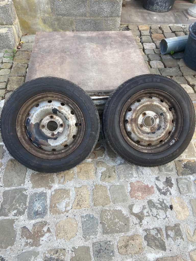 Jantes tôle + pneus, Autos : Pièces & Accessoires, 14 pouces, 175 mm, Pneus été, Pneu(s)