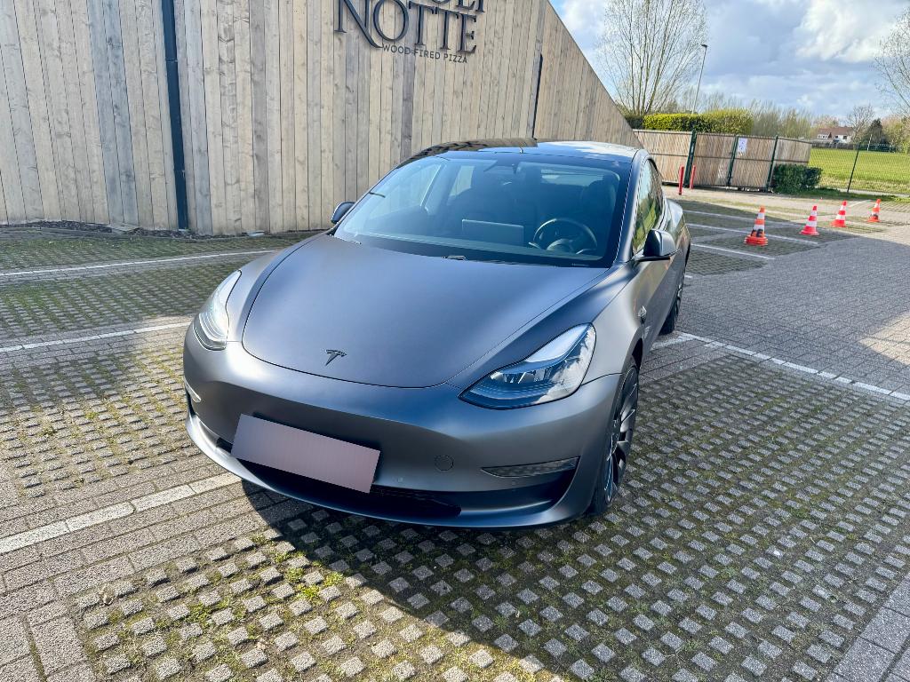 Tesla Model 3 Performance met Nieuwe Batterij, Auto's, Automaat, 4 deurs, 0 cilinders, Zwart