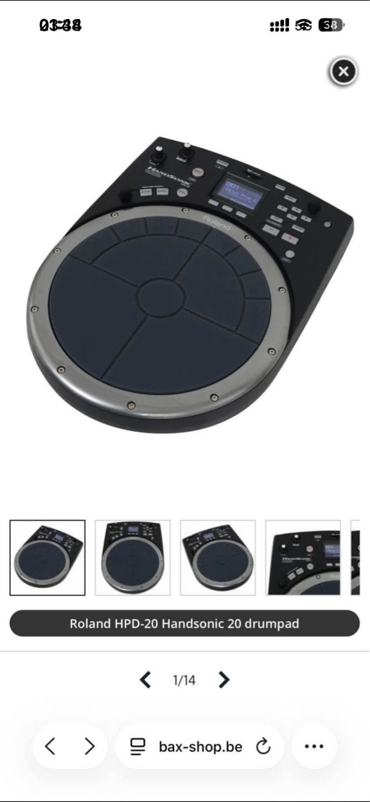 Roland HPD-20 HandSonic inclusief originele Roland standaard, Muziek en Instrumenten, Ophalen of Verzenden, Nieuw
