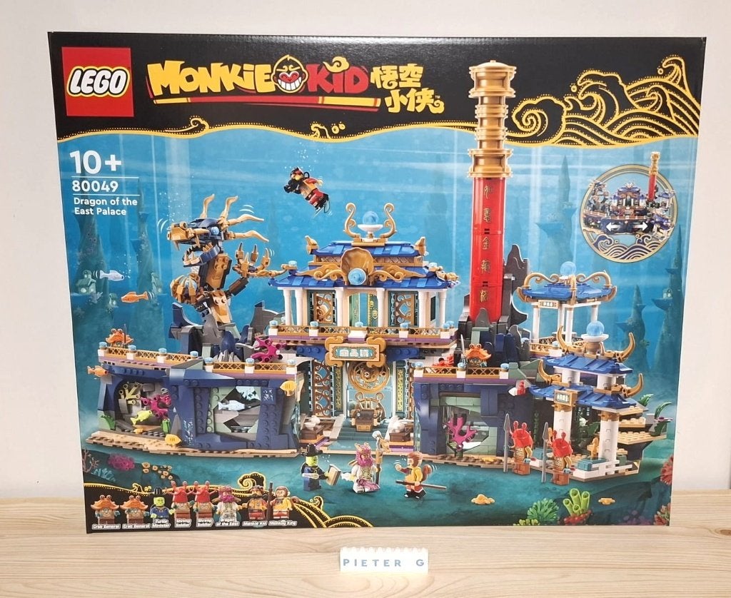 80049 - Lego Monkie Kid Draak van het Oosten paleis - Nieuw, Overige thema's, Nieuw, Ophalen of Verzenden, Complete set