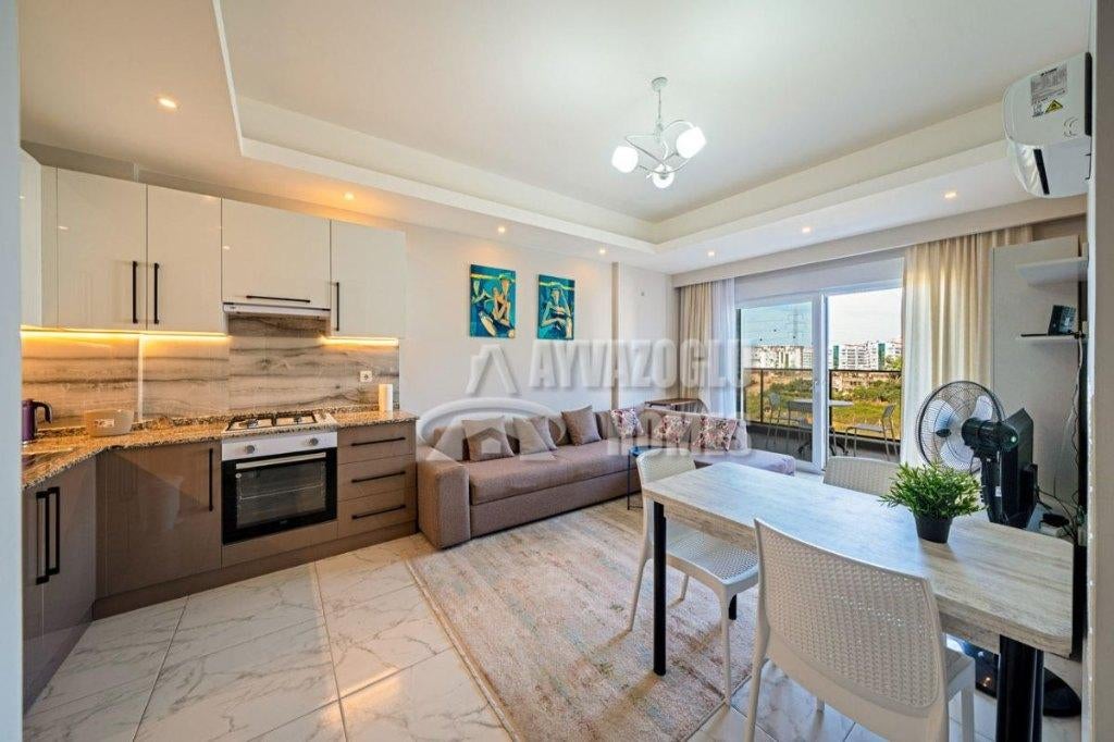 1+1 appartement in Avsallar met veel voorzieningen, Immo, 46 m², 2 kamers, Turkije, Stad
