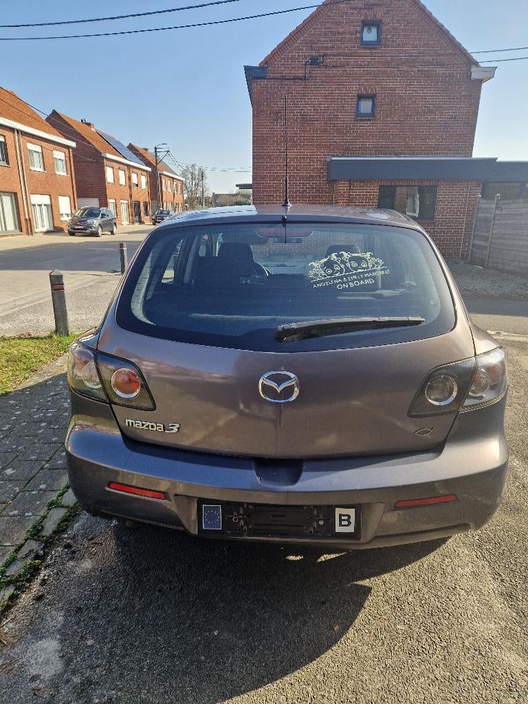 Mazda 3 2008, Auto's, Voorwielaandrijving, Stof, Zwart, Particulier