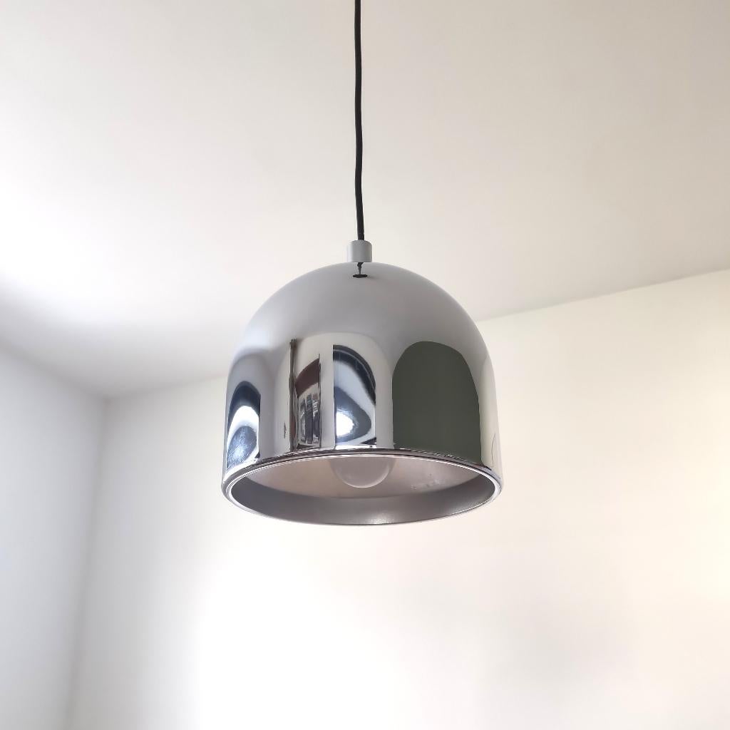 Vintage hanglamp in chroom Staff Leuchten, Ophalen, Gebruikt, Metaal