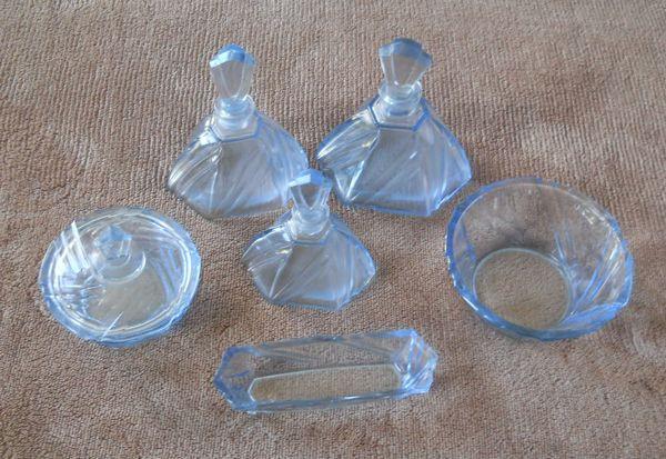 Accessoires de salle de bain en verre - Art déco, Ophalen