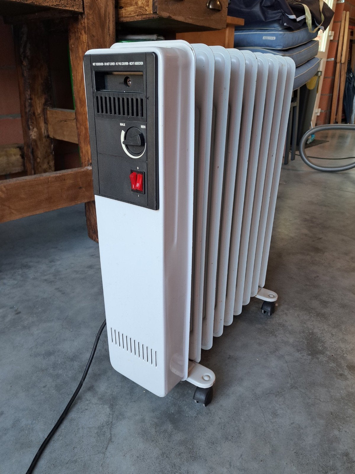 Olieradiator, Ophalen, Gebruikt