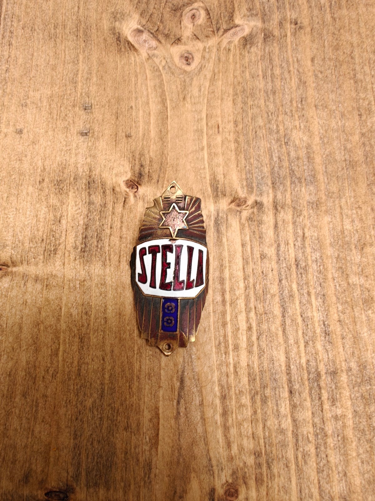 Mooi balhoofdplaatje stella, Ophalen of Verzenden