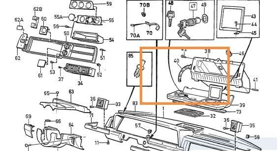 Volvo Stop Arm scharnier dashboard kastje 240 260 262 1981-1, Enlèvement ou Envoi, Neuf
