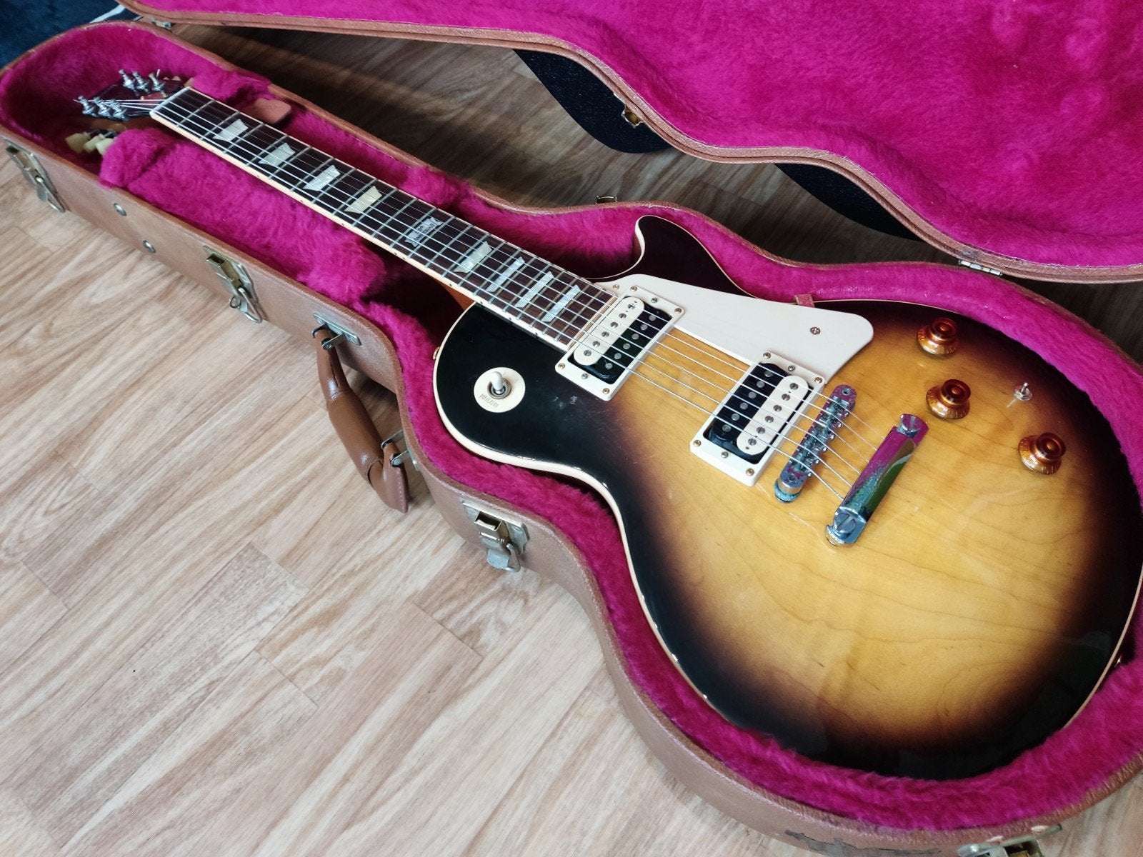 USA Gibson Les Paul Classic 57 vintage tobaccoburst (2014), Muziek en Instrumenten, Ophalen, Gebruikt, Solid body, Gibson
