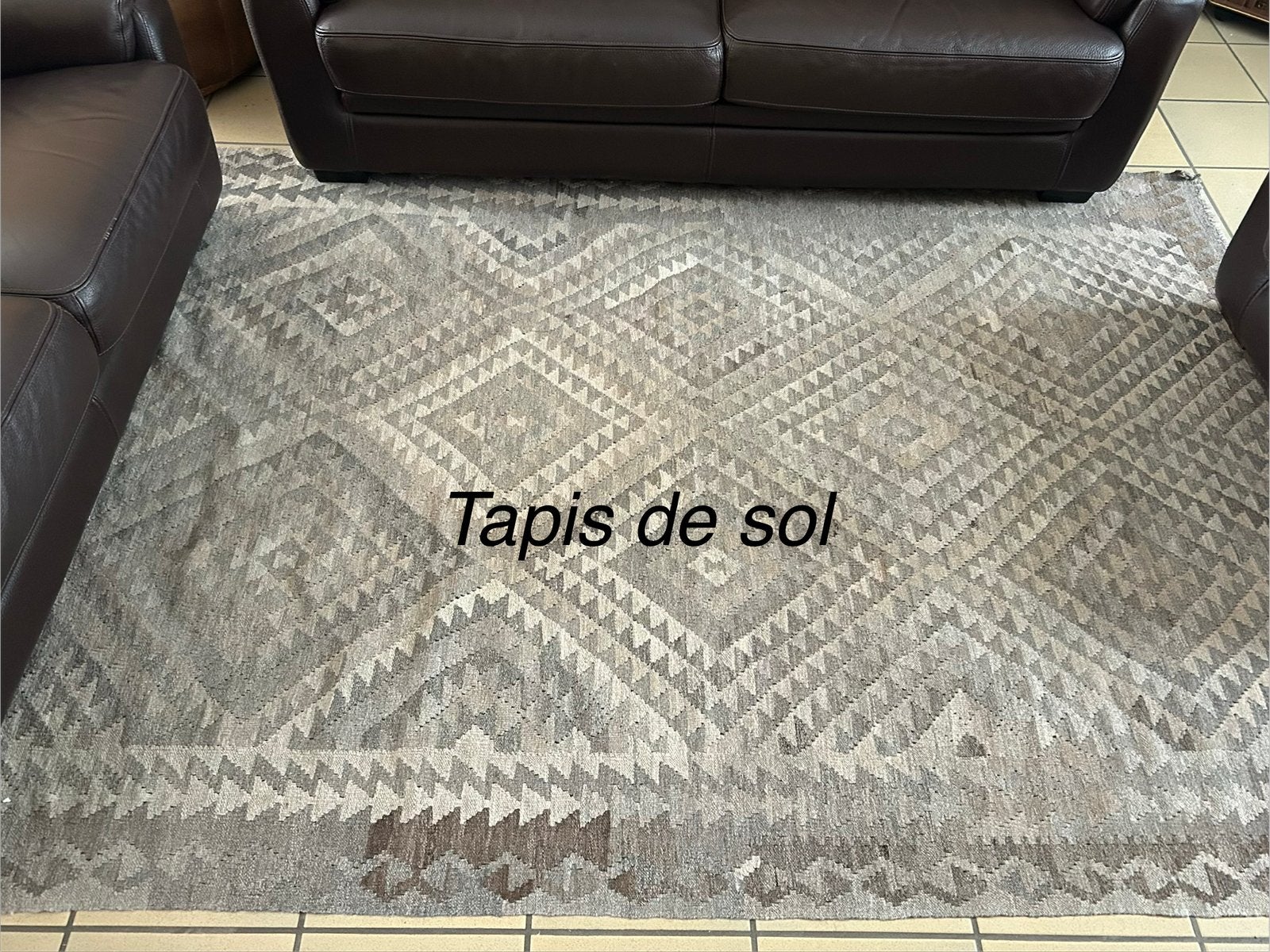Tapis de sol, Huis en Inrichting, Stoffering | Vloerbedekking, Ophalen, Gebruikt, Grijs, Contemporain