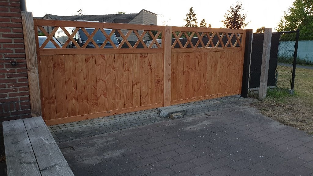Tuinpoort op maat gemaakt, Ophalen of Verzenden, Nieuw, Hout, Draaipoort