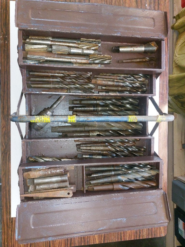 Lot HSS spiraalboor met conische schacht, Doe-het-zelf en Bouw, Ophalen, Gebruikt, Overige typen