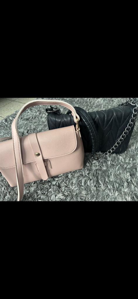 Lot de 2 sacs à main, Enlèvement, Utilisé, Noir, Sac à main