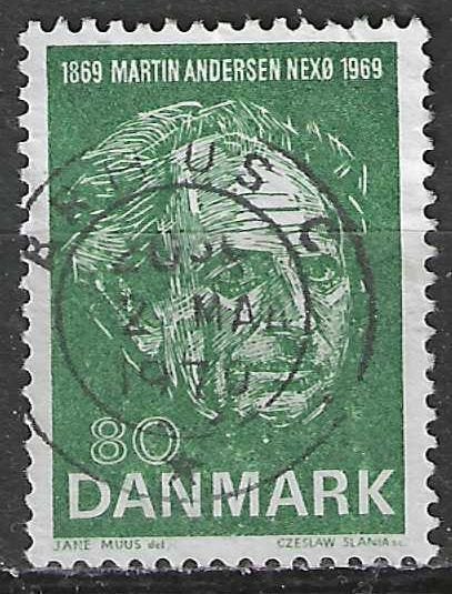 Danemark 1969 - Yvert 493 - Martin Andersen Nexo (ST), Envoi, Danemark, Affranchi