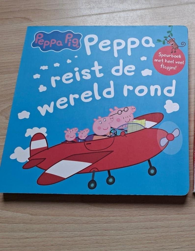 Peppa reist de wereld rond - speurboek met flapjes (2 jaar), Enlèvement ou Envoi, Comme neuf, 2 à 3 ans