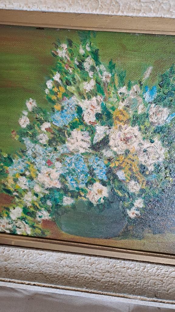 Schilderij bloemen, Huis en Inrichting, Woonaccessoires | Schilderijen, Tekeningen en Foto's, Ophalen, Schilderij