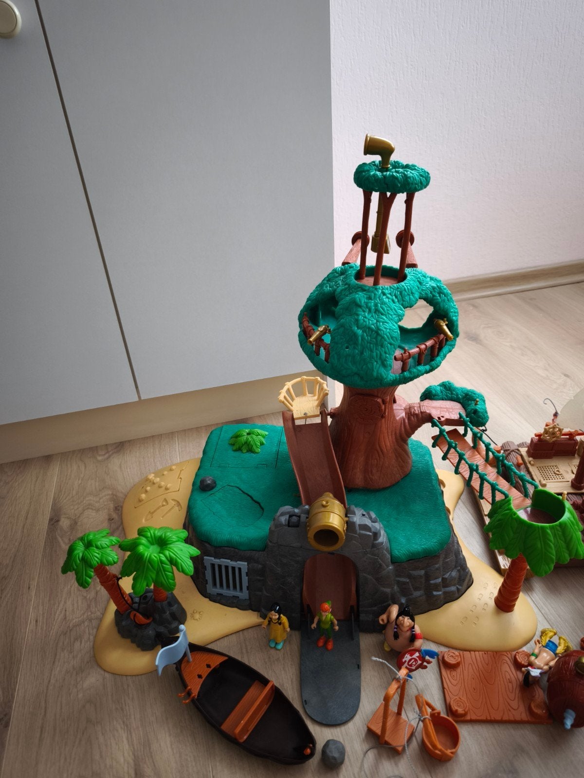 Disney's Peter Pan (Neverland / Nimmermeerland speelset), Ophalen, Zo goed als nieuw, Complete set, Figuren
