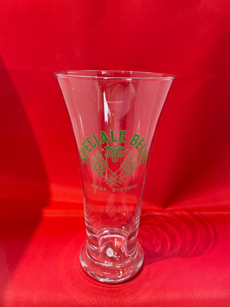 bierglas Speciale Belge Vieux Systeme Haacht, Verzamelen, Ophalen of Verzenden, Gebruikt, Bierglas