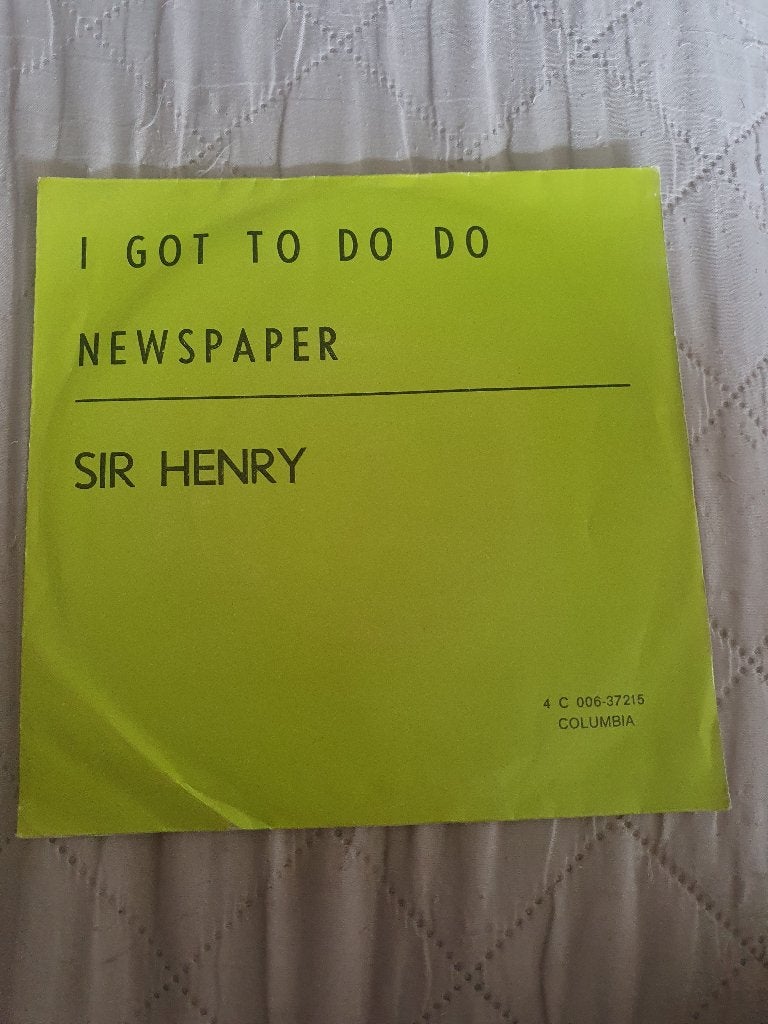 S - Sir Henry – Newspaper, CD & DVD, Enlèvement ou Envoi, 7 inch, Comme neuf, EP