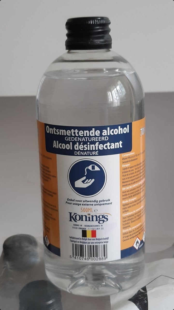 Alcool désinfectant 500 ml 19 bouteilles 5 euros, Maison & Meubles, Enlèvement