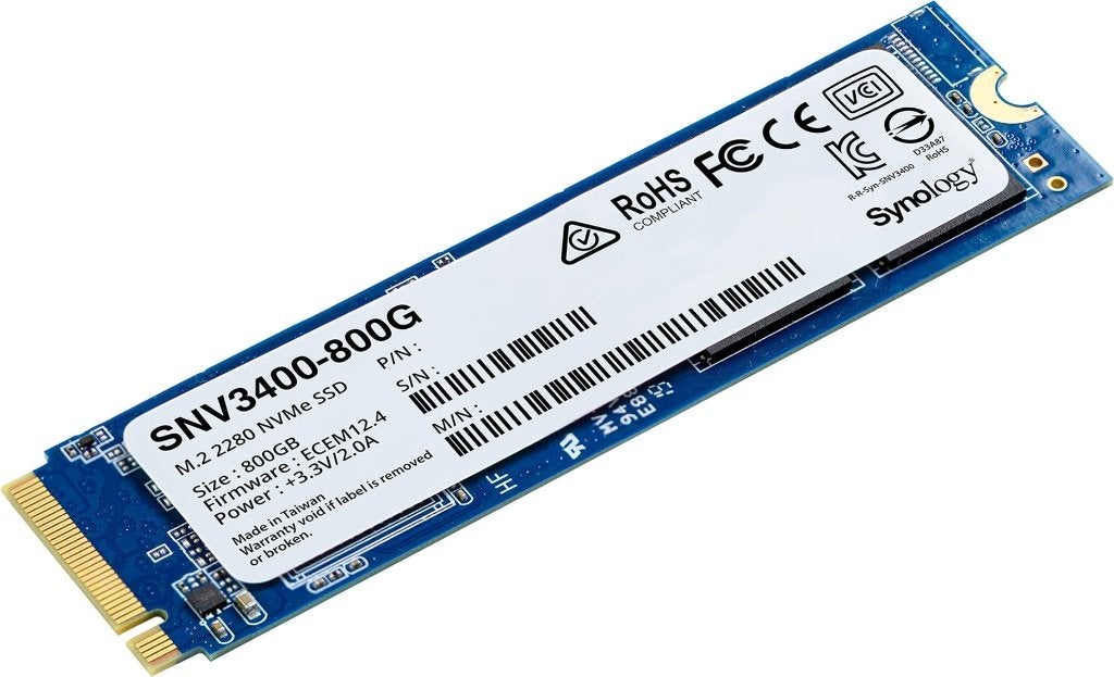 Synology SNV3410-800G 800GB NVMe Cache SSD, Computers en Software, Intern, Server, SSD, Nieuw