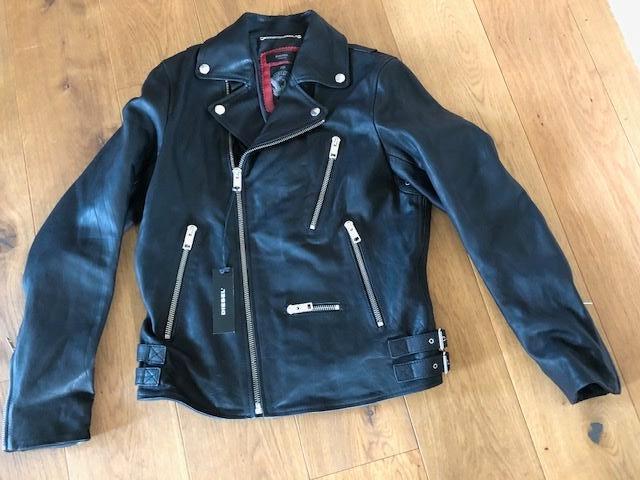 Diesel Heren Motor jack LEDEREN JAS Leather Biker Jacket, Kleding | Heren, Jassen | Winter, Nieuw, Maat 48/50 (M), Zwart, Ophalen of Verzenden