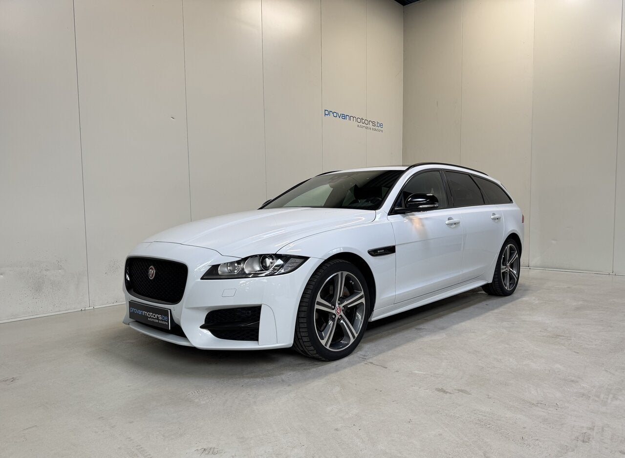 Jaguar XF Estate 2.0d Autom. - R Sport - Pano - GPS - Topst, Auto's, Jaguar, 4 cilinders, Wit, XF, 5 deurs
