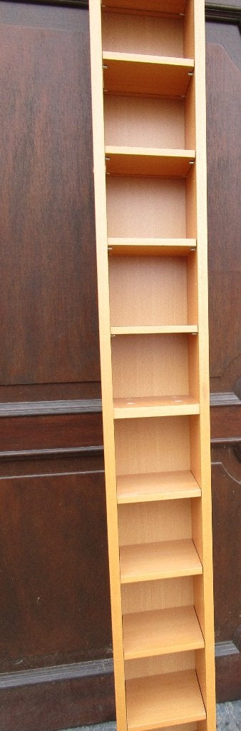 CD rek, Huis en Inrichting, Ophalen, Gebruikt, Hout, Cd's of Dvd's