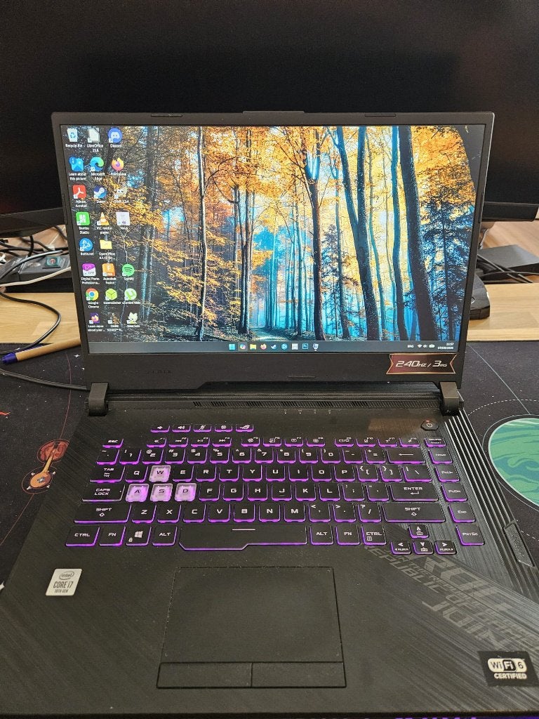 ASUS ROG Strix G15 Gaming Laptop, Informatique & Logiciels, Ordinateurs portables Windows, Qwerty, Comme neuf, Enlèvement, Gaming