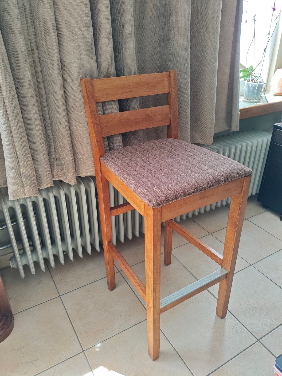 Trois tabourets de bar en chêne, Maison & Meubles, Tabourets de bar, Enlèvement