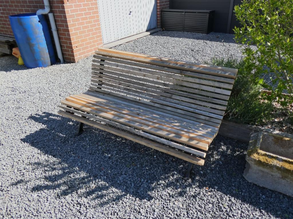 tuinbankje, Tuin en Terras, Tuinbanken, Ophalen, Gebruikt, Metaal