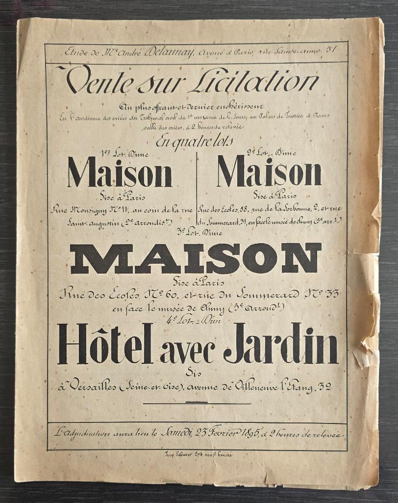 Calmann-Lévy+Pasquier+redécouverte historique+Affiche, Antiquités & Art, Antiquités | Livres & Manuscrits, Enlèvement ou Envoi