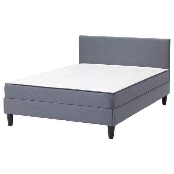 Boxspring IKEA, Maison & Meubles, Chambre à coucher | Lits boxsprings, Gris, Enlèvement, Autres dimensions, Deux personnes