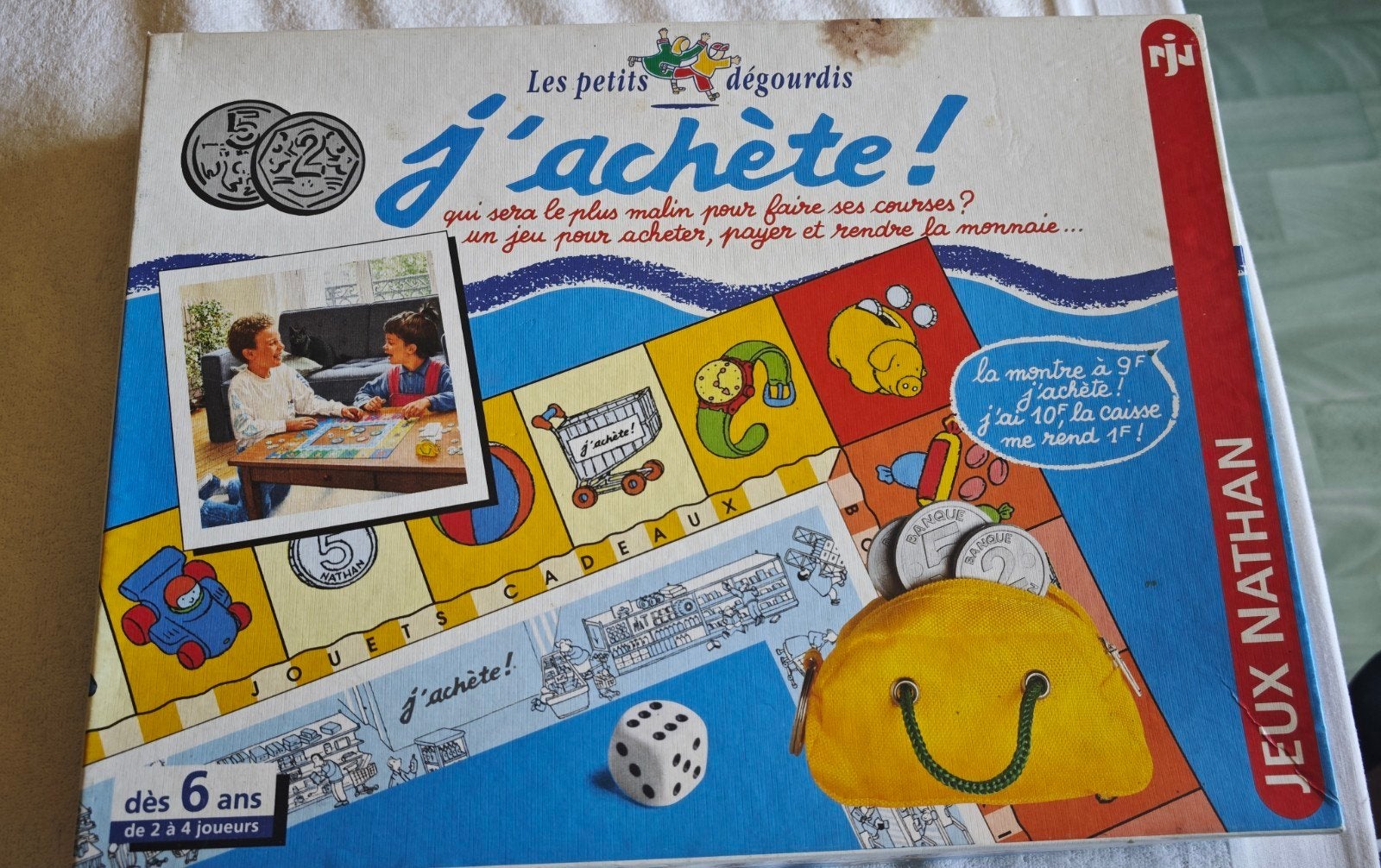 Vintage bordspel - ik koop het! (Nathan, 1991) - UITVERKOCHT, Hobby en Vrije tijd, Gezelschapsspellen | Kaartspellen, Ophalen