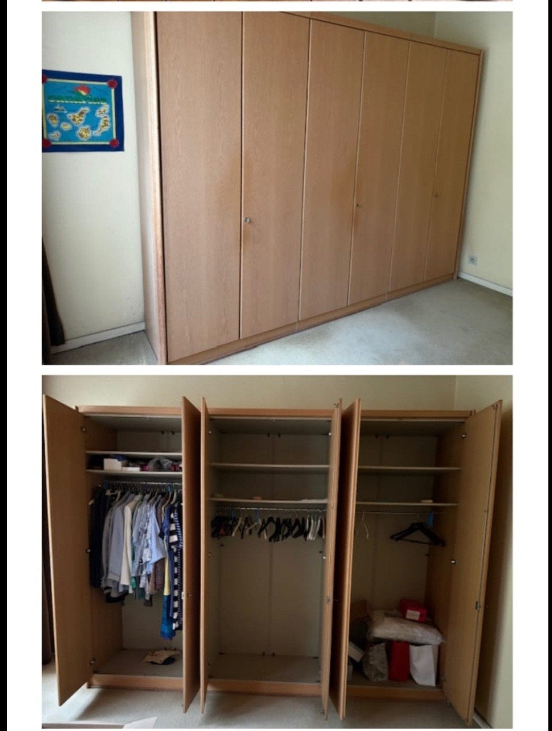 Kleerkast, Maison & Meubles, Chambre à coucher | Chambres à coucher complètes, Enlèvement