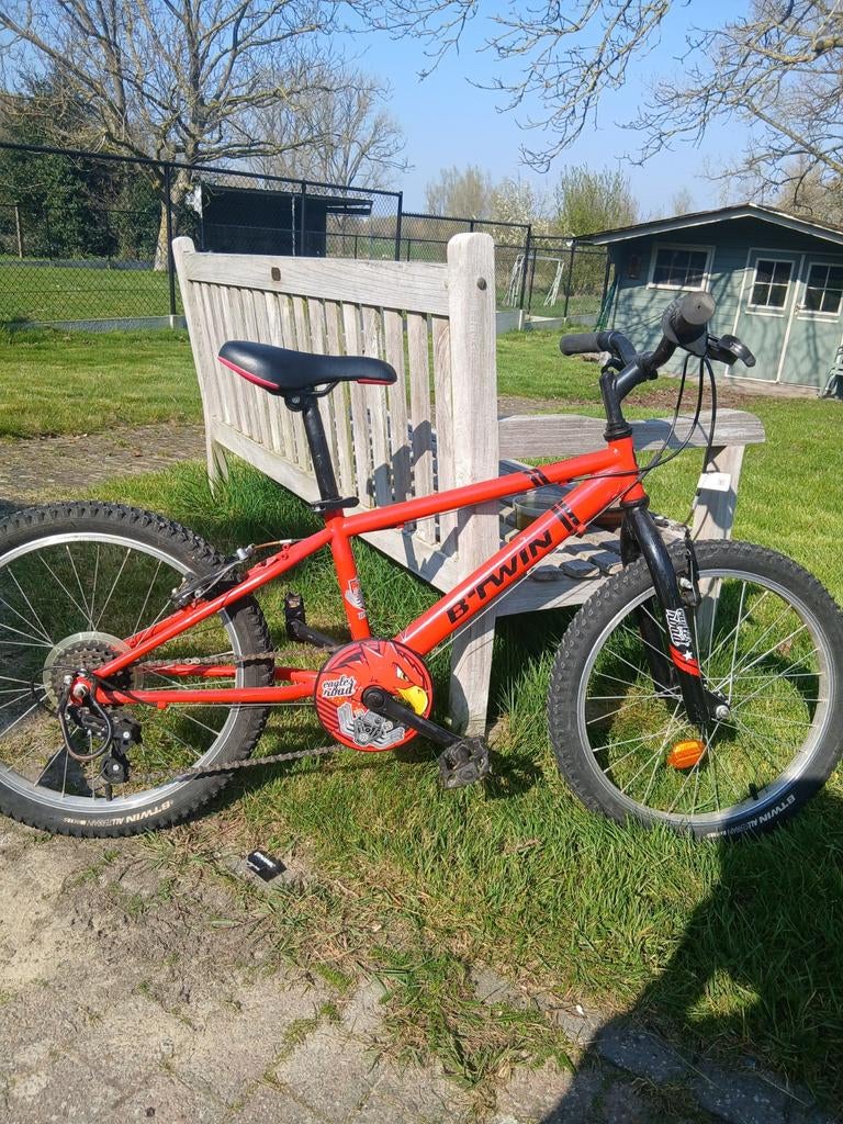 Kinderfiets rood, V-brakes, Acier, Betwin, Enlèvement